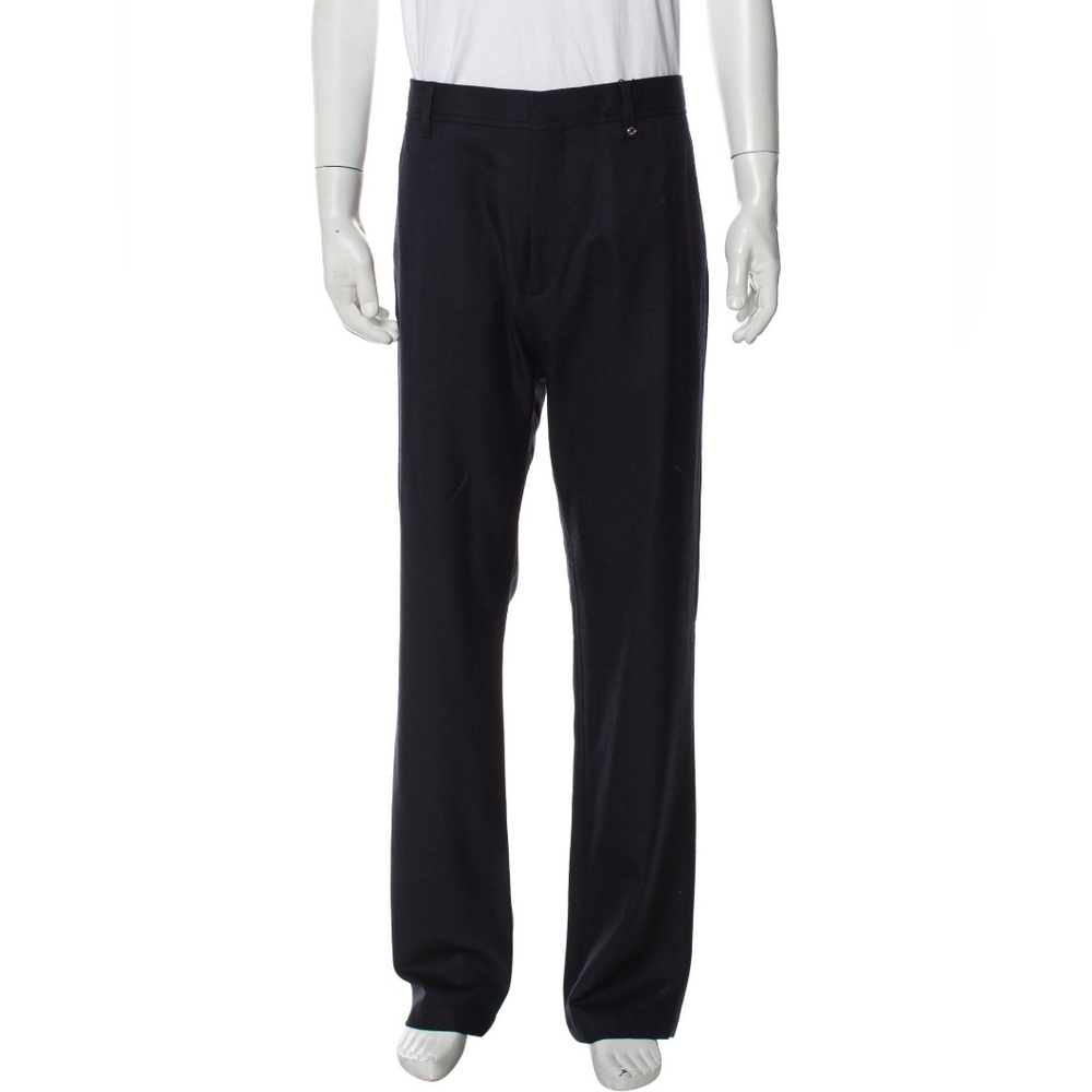 BURBERRY BLUE DRESS PANTS TAILORED FIT